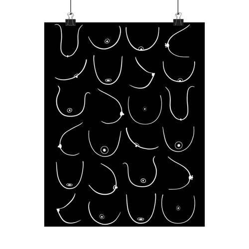 Free The Nips Card Game - Boob Poster